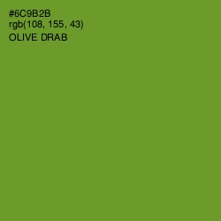 #6C9B2B - Olive Drab Color Image